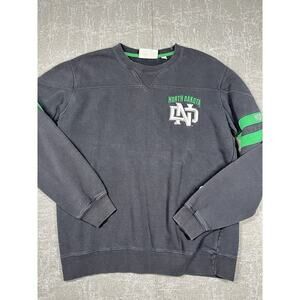 Vintage North Dakota UND Black Green pull Novel Crew Neck Champion Sweatshirt Sm